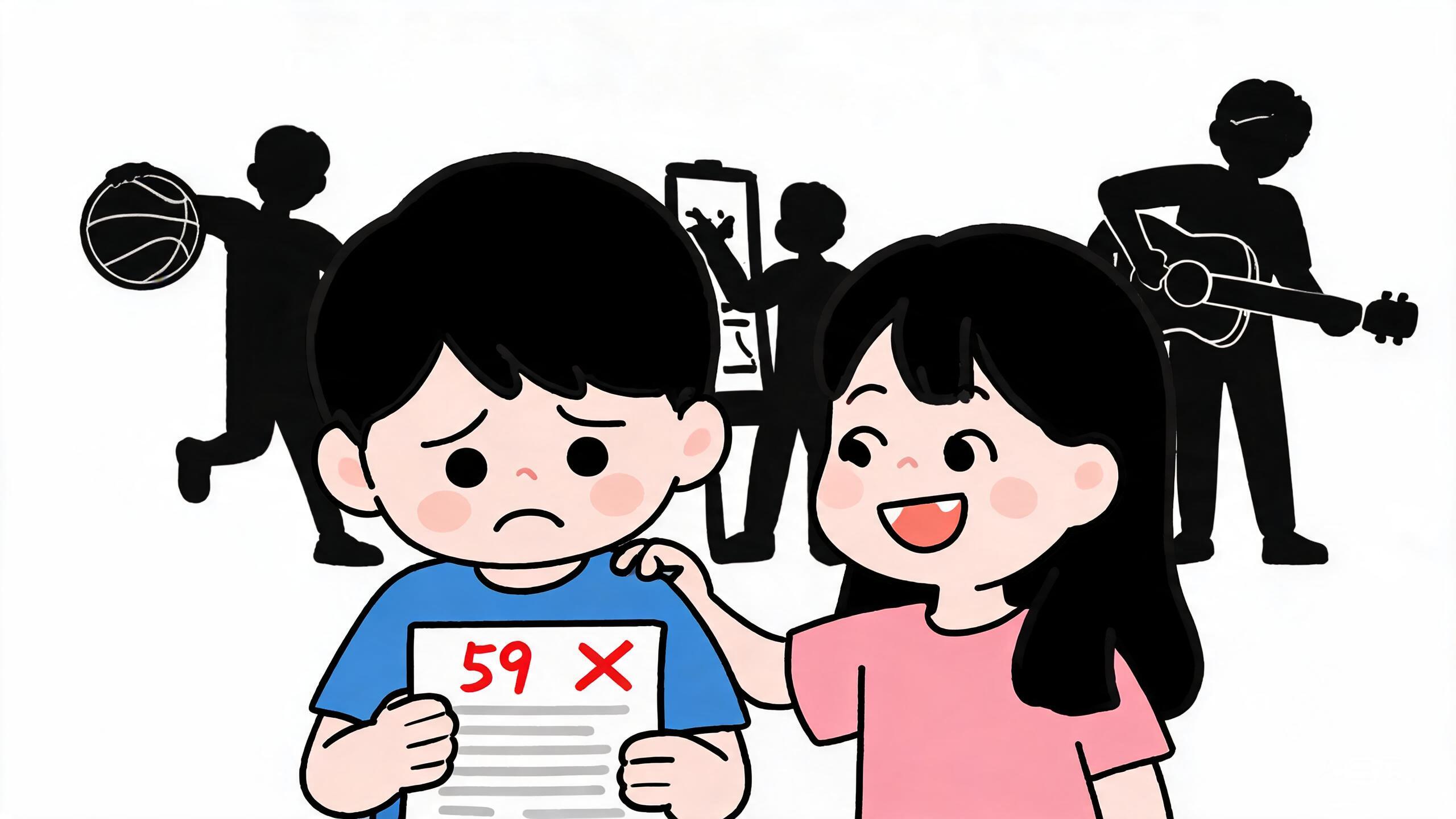 成绩差